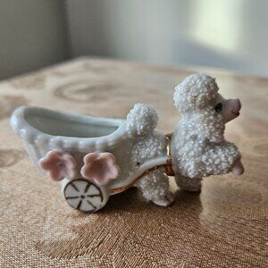 Vintage Spaghetti Poodle made in Japan Small Statue